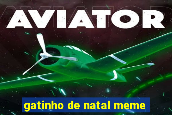 gatinho de natal meme